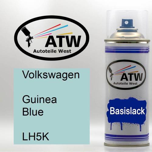 Volkswagen, Guinea Blue, LH5K: 400ml Sprühdose, von ATW Autoteile West.